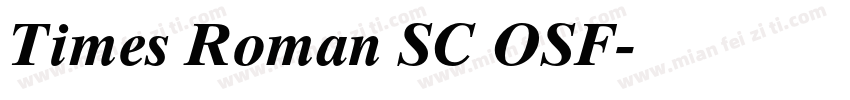 Times Roman SC OSF字体转换